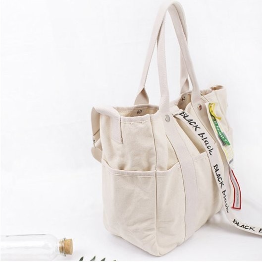 NEW ECO BAG Same day shipping Black Label Canvas E