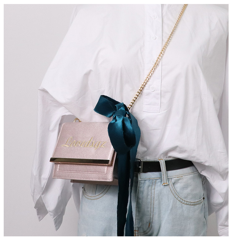 New Ribbon Silky square cross back Cute romantic s