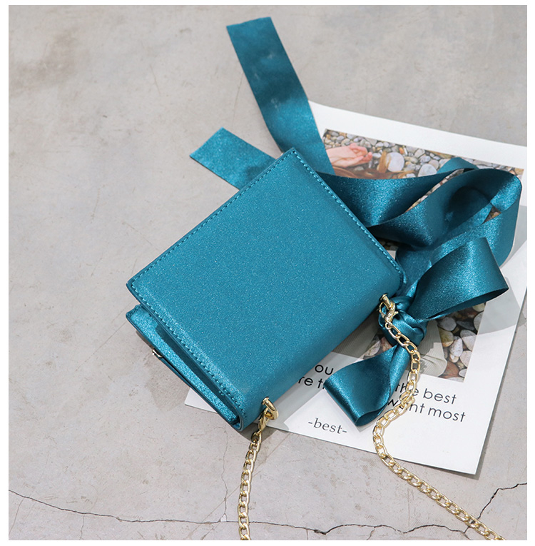 New Ribbon Silky square cross back Cute romantic s