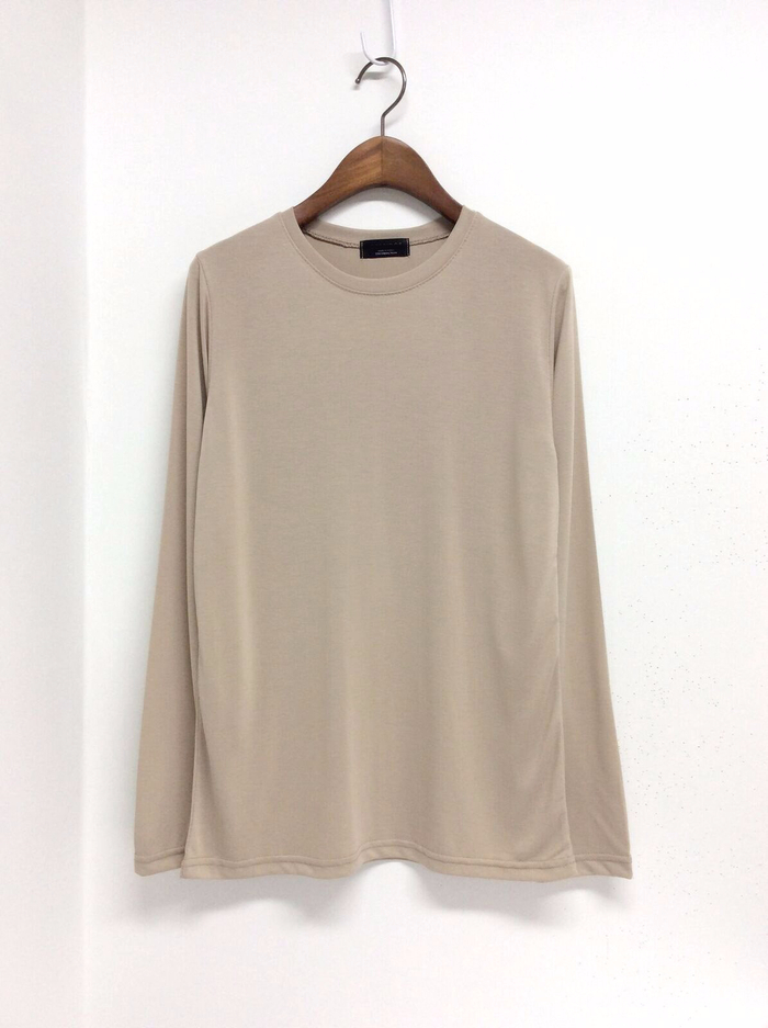 Brand Basic Modal Long Sleeve T-shirt Women Round 