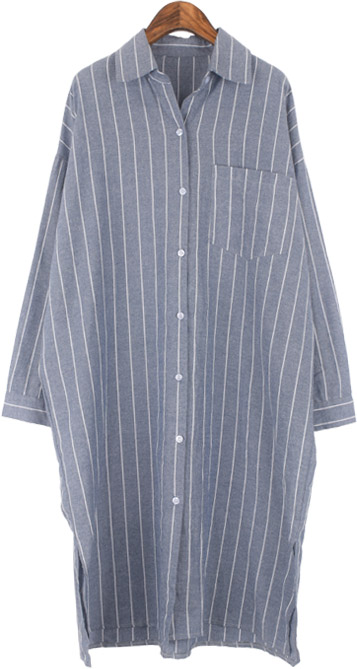 Cecese Darie Long Stripe Southern Shirt Check Mult