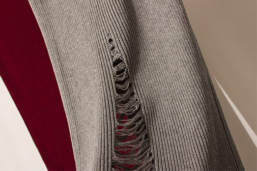 H line knit long skirt Daily look casual look Coor