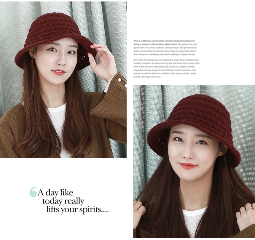 Women Sun Hats Knit Buckets Hat Woolly Hat Merino 