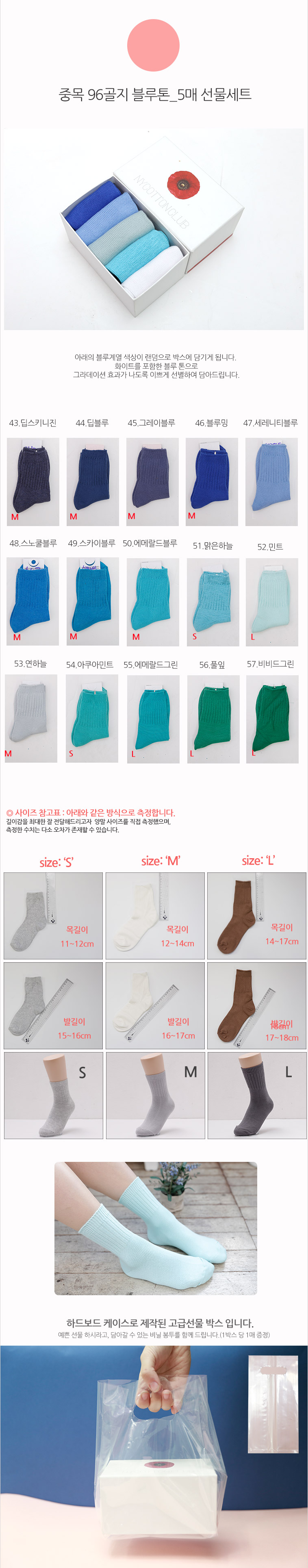 New 96 Goliath Blue tone 5 pieces Gift set Plain s