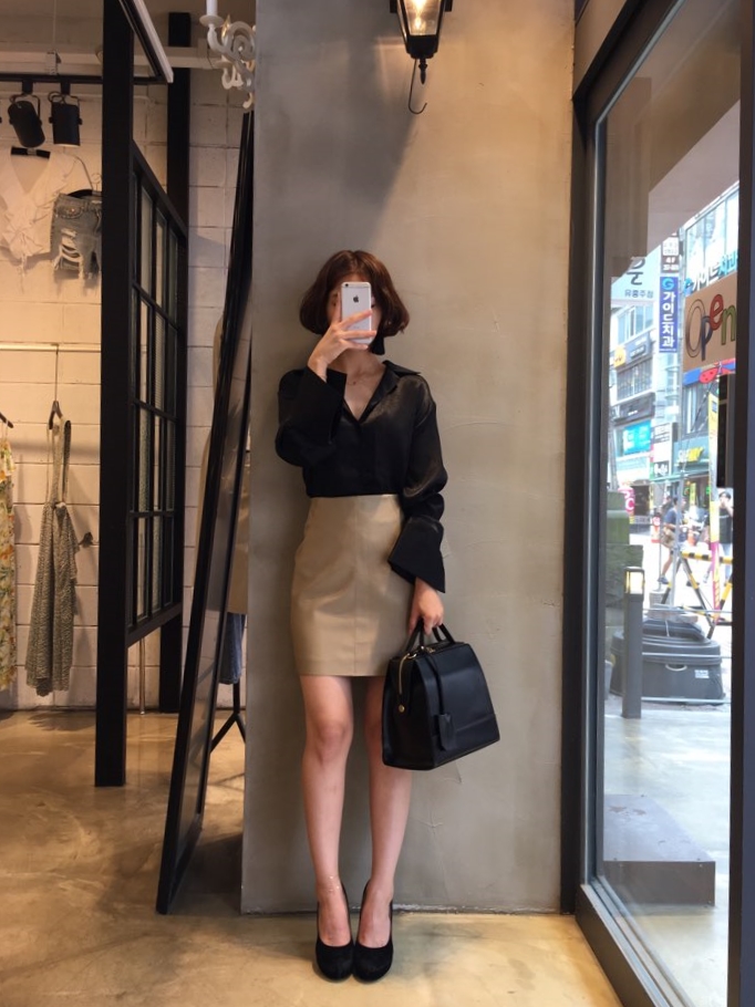 NEW FASHION LADY GIRL Blouse Free Shipping Silky B