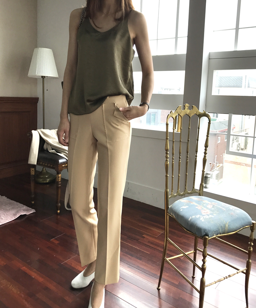 New Women's Pants Square Pocket Date Fit Fall S