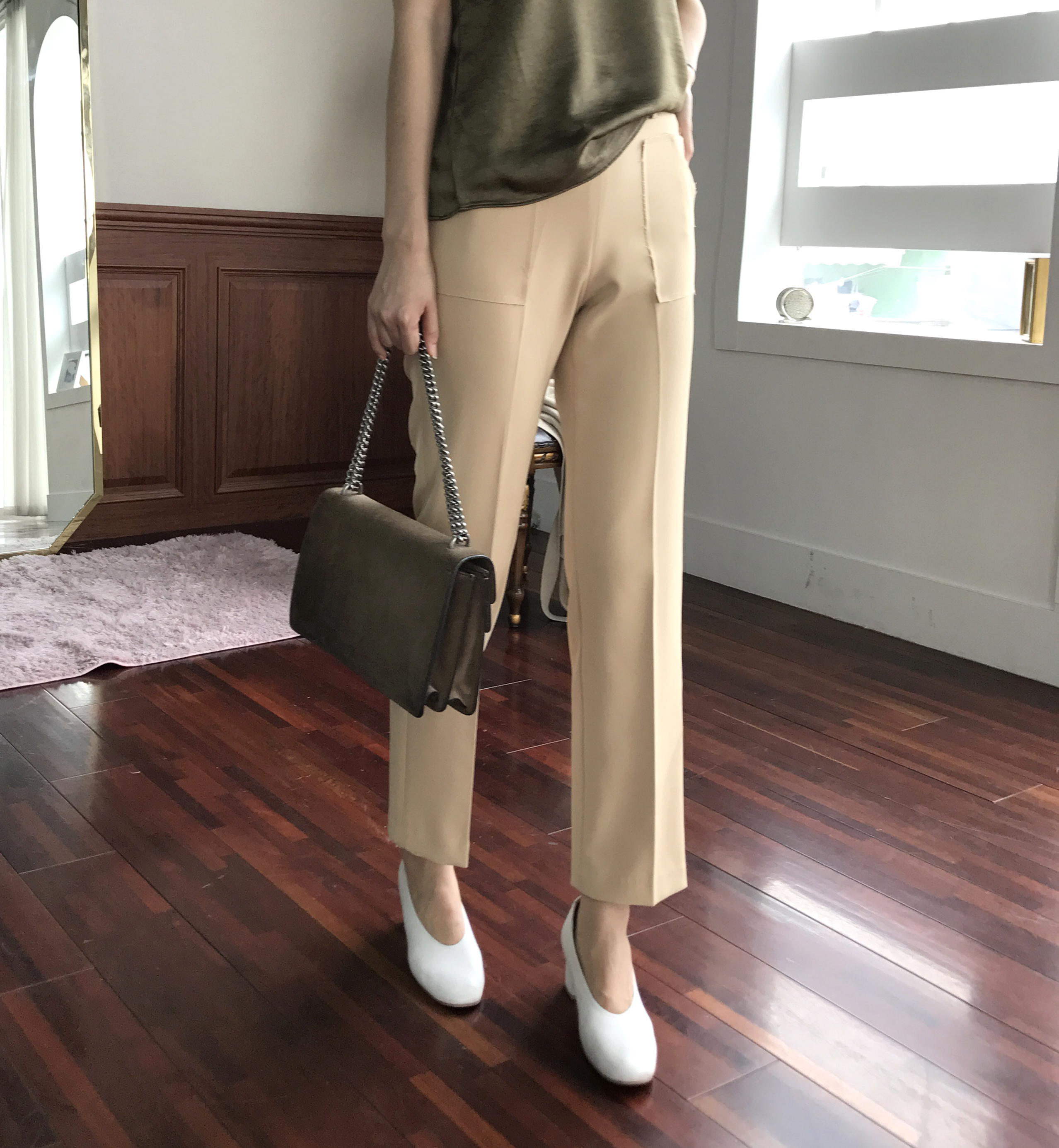 New Women's Pants Square Pocket Date Fit Fall S