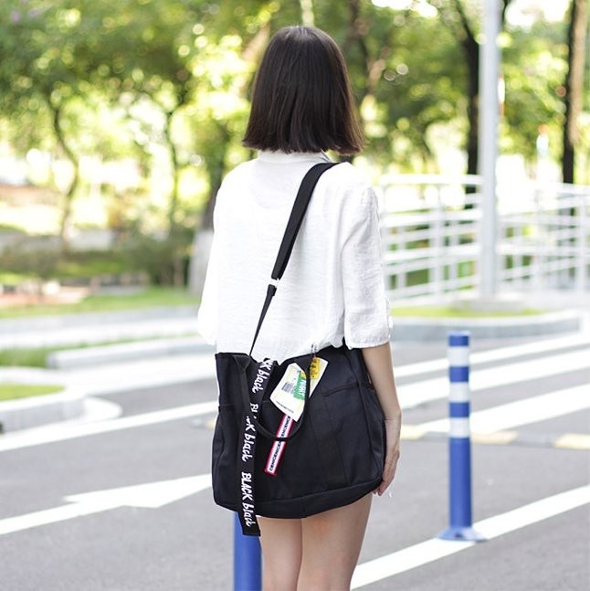 NEW ECO BAG Same day shipping Black Label Canvas E