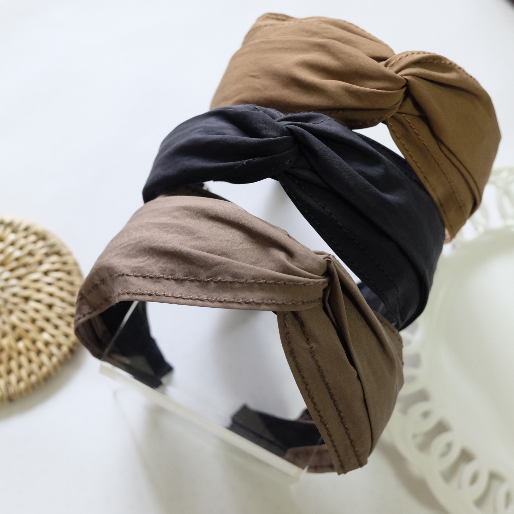 Headband Wide twist Plain hair band Bandana 3color