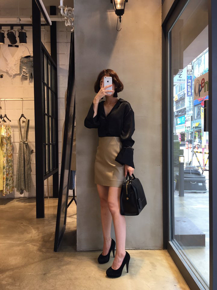 NEW FASHION LADY GIRL Blouse Free Shipping Silky B