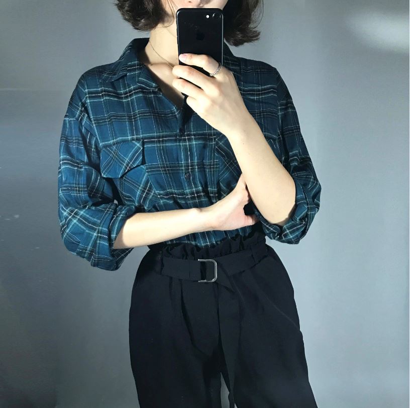 New Women's Pants High waist 9 part wide belt s