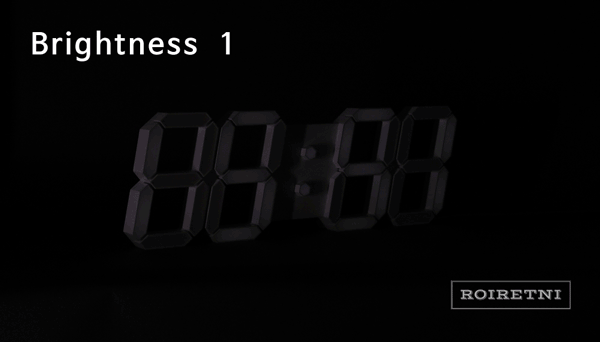 Loirettni Cool Gray LED Wall Clock PLUS + Interior