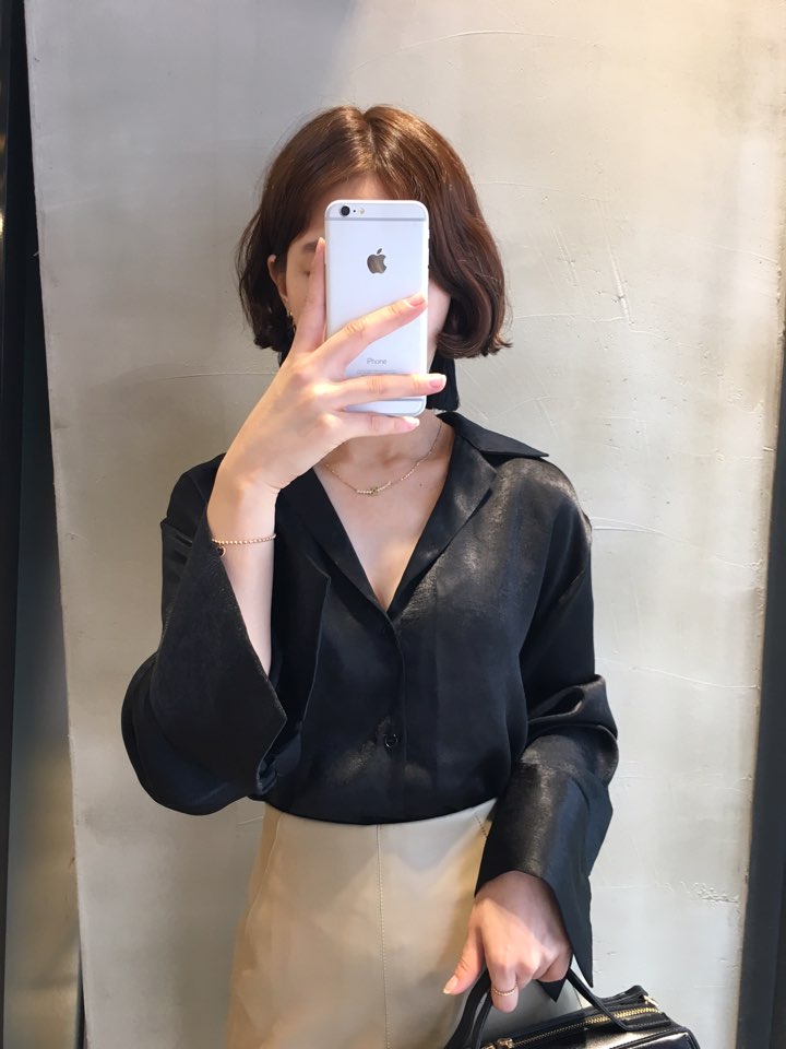 NEW FASHION LADY GIRL Blouse Free Shipping Silky B