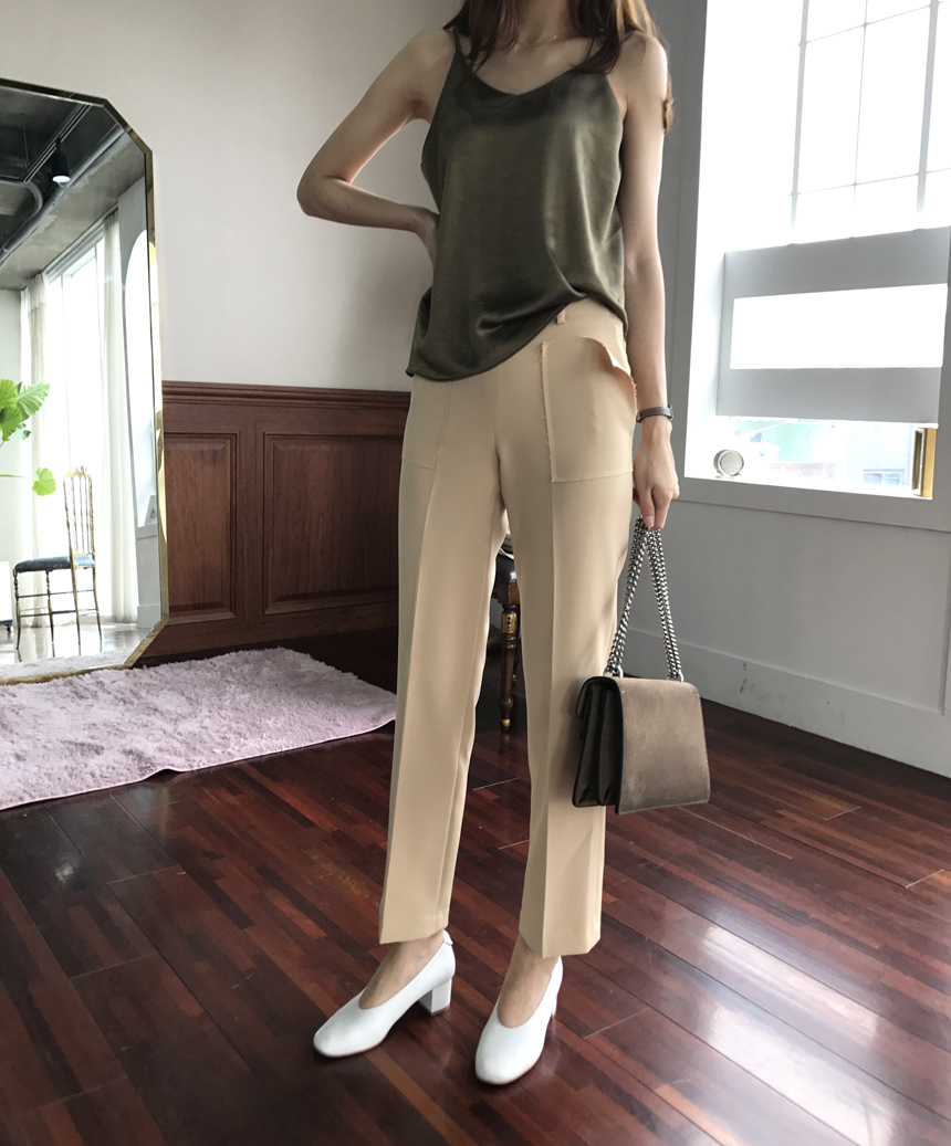 New Women's Pants Square Pocket Date Fit Fall S