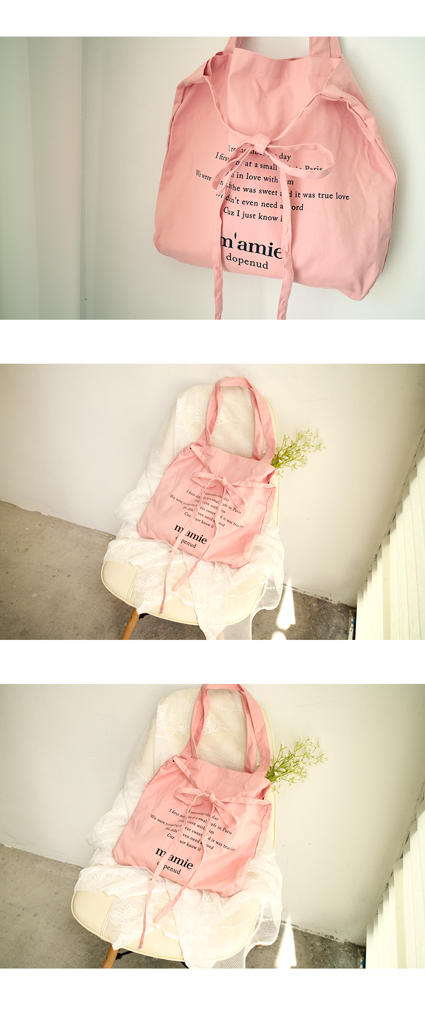 Kids' memorable linen eco bags 3color bags autu