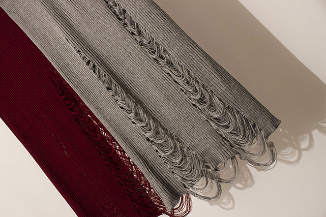 H line knit long skirt Daily look casual look Coor