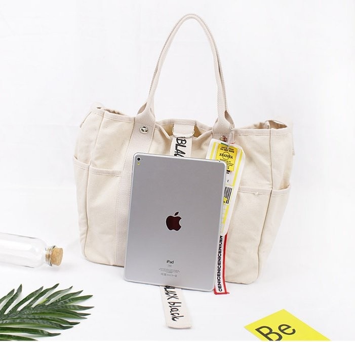 NEW ECO BAG Same day shipping Black Label Canvas E