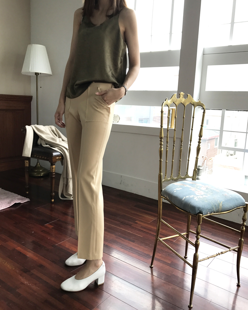 New Women's Pants Square Pocket Date Fit Fall S