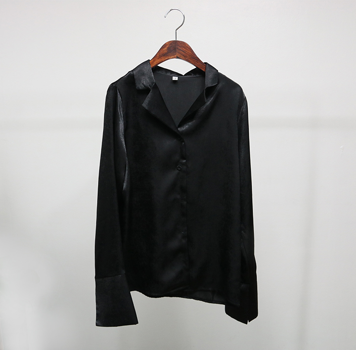 Autumn Silk Velor Blouse Shirt 4color Cody Pink Of