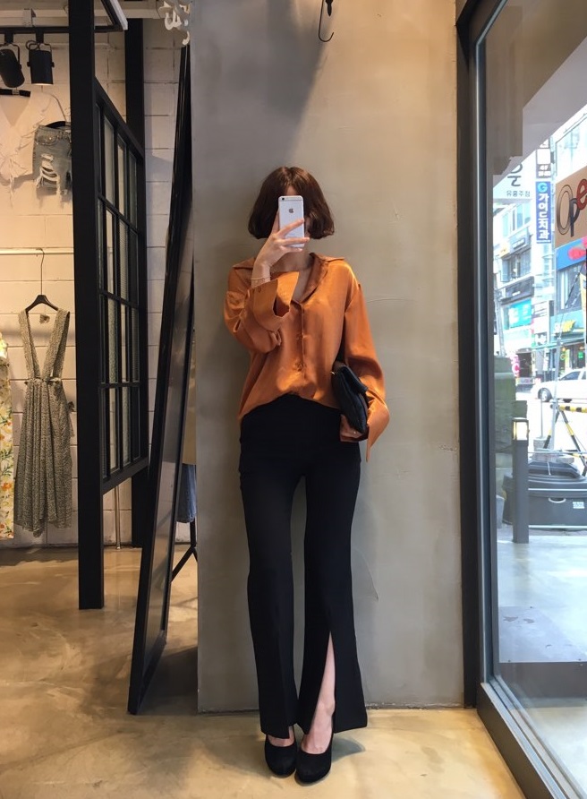 NEW FASHION LADY GIRL Blouse Free Shipping Silky B