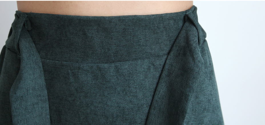 Knicks A line bending long skirt 30s female flare 