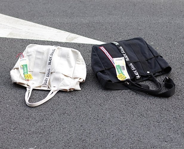 NEW ECO BAG Same day shipping Black Label Canvas E