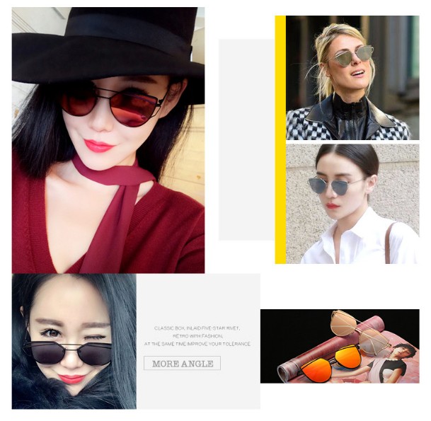 NEW FASHION SUNGLASSES B40042 Retro Fashion Tint M