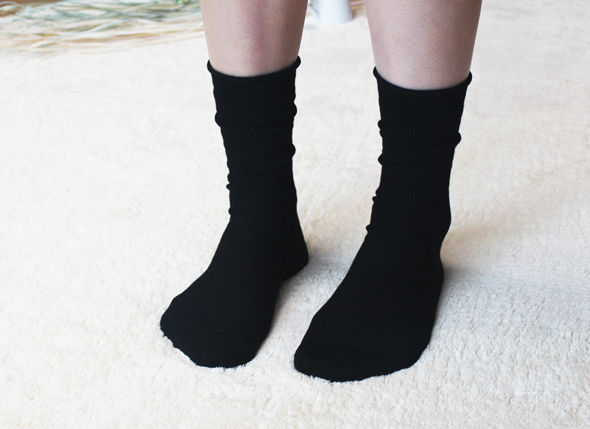 New Plain Goliath Rolling Long Socks Loose Ruffles