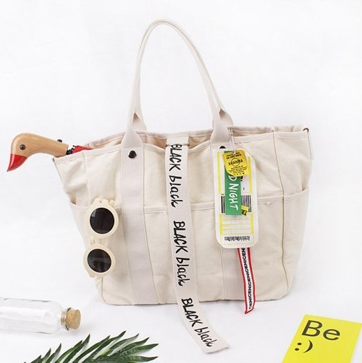 NEW ECO BAG Same day shipping Black Label Canvas E