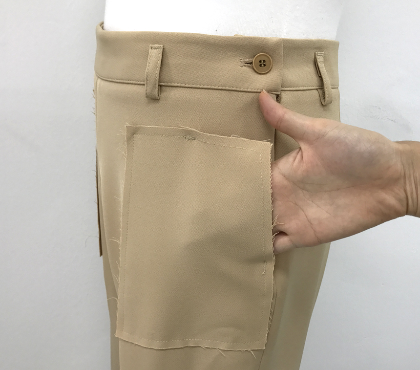 New Women's Pants Square Pocket Date Fit Fall S