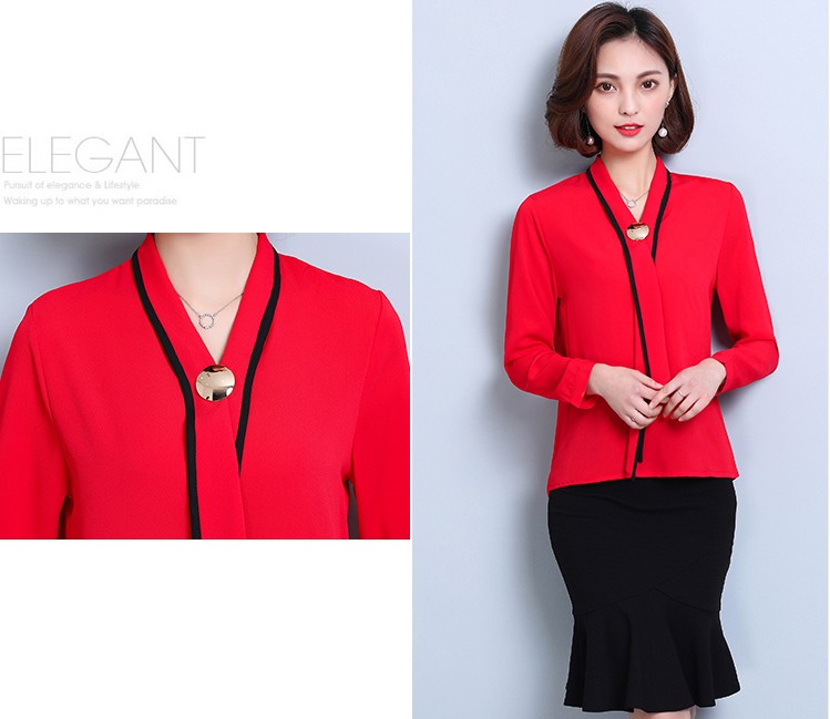 NEW FASHION LADY GIRL Blouse Big gold modern blous