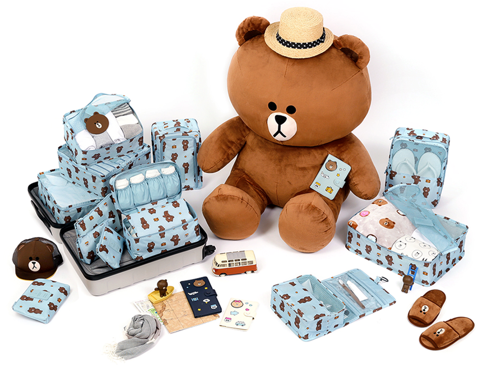 NEW TRAVEL STORAGE ORGANISER LINE FRIENDS