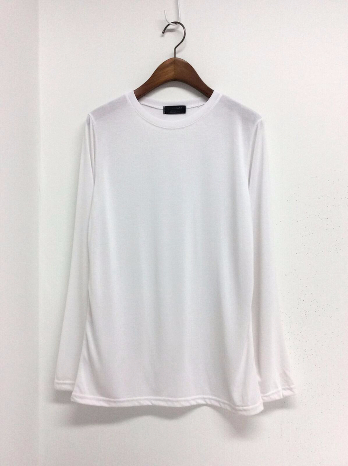 Brand Basic Modal Long Sleeve T-shirt Women Round 