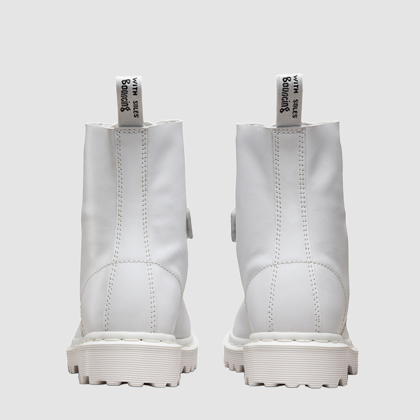 NEW WOMEN WALLKER BOOTS Dr. Martin Corelia White 2