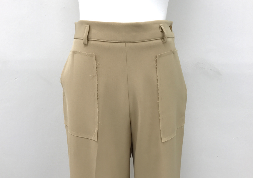 New Women's Pants Square Pocket Date Fit Fall S