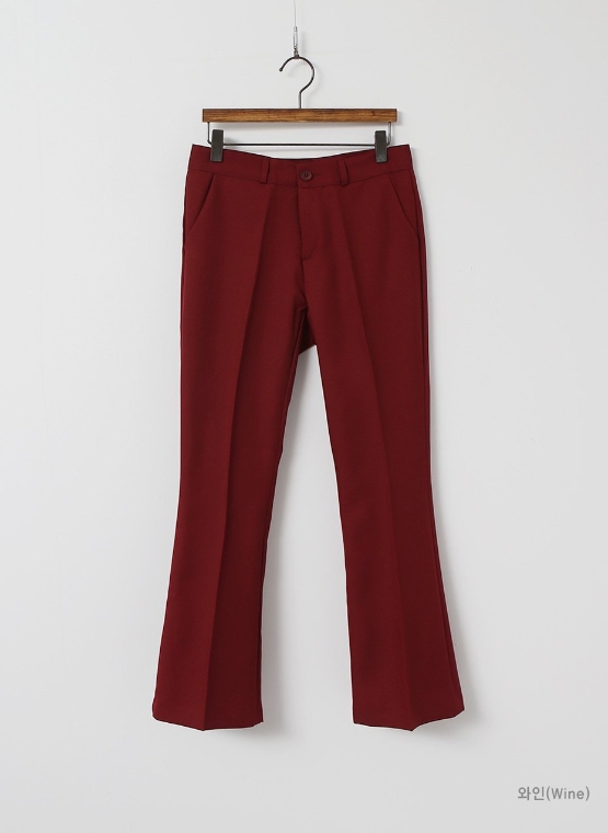 New Women's Pants Basic Boots Cut Slacks Female