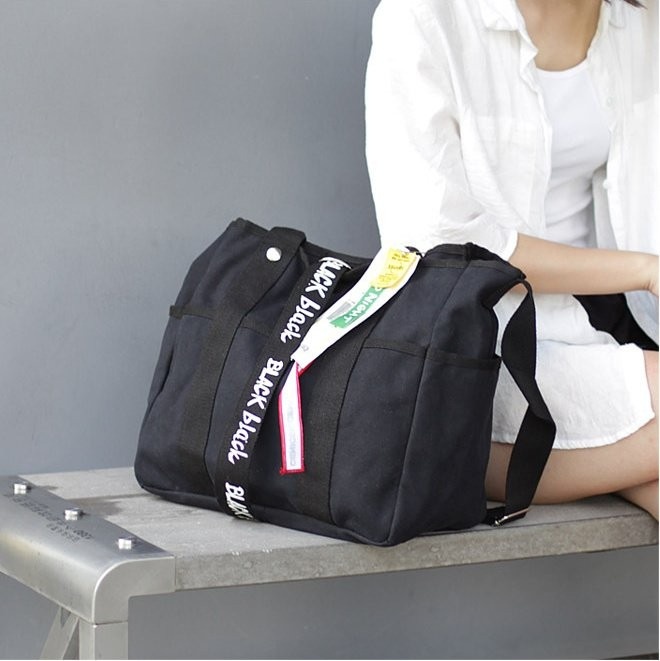 NEW ECO BAG Same day shipping Black Label Canvas E