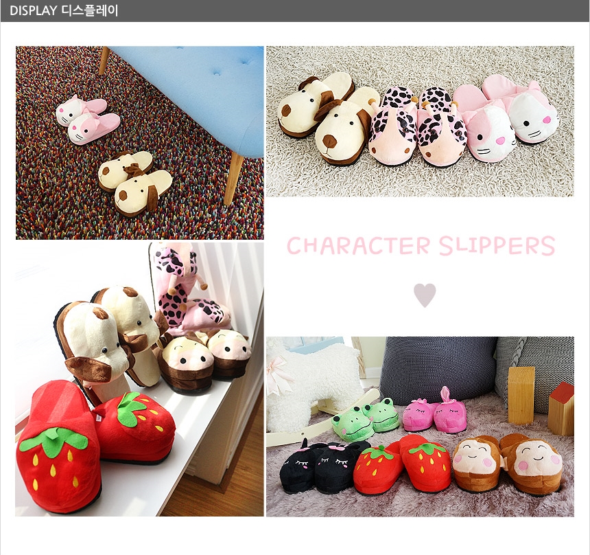 NEW HOME BATHROOM SLIPPERS cute characters living 