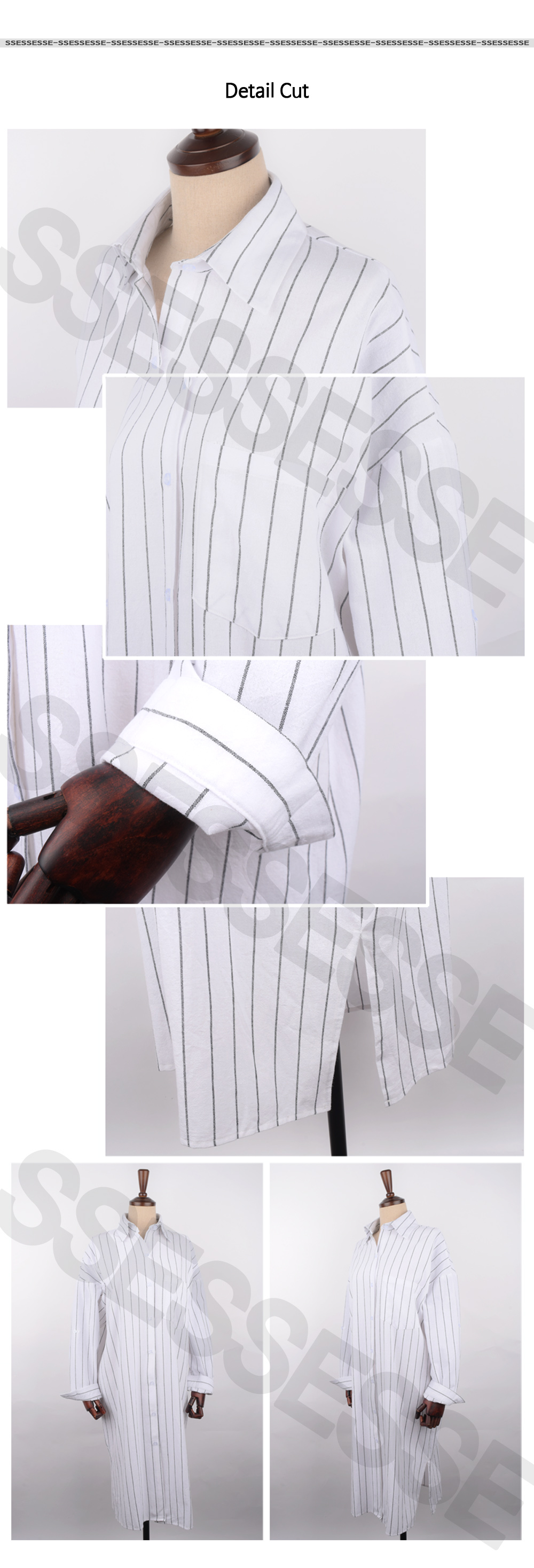 Cecese Darie Long Stripe Southern Shirt Check Mult