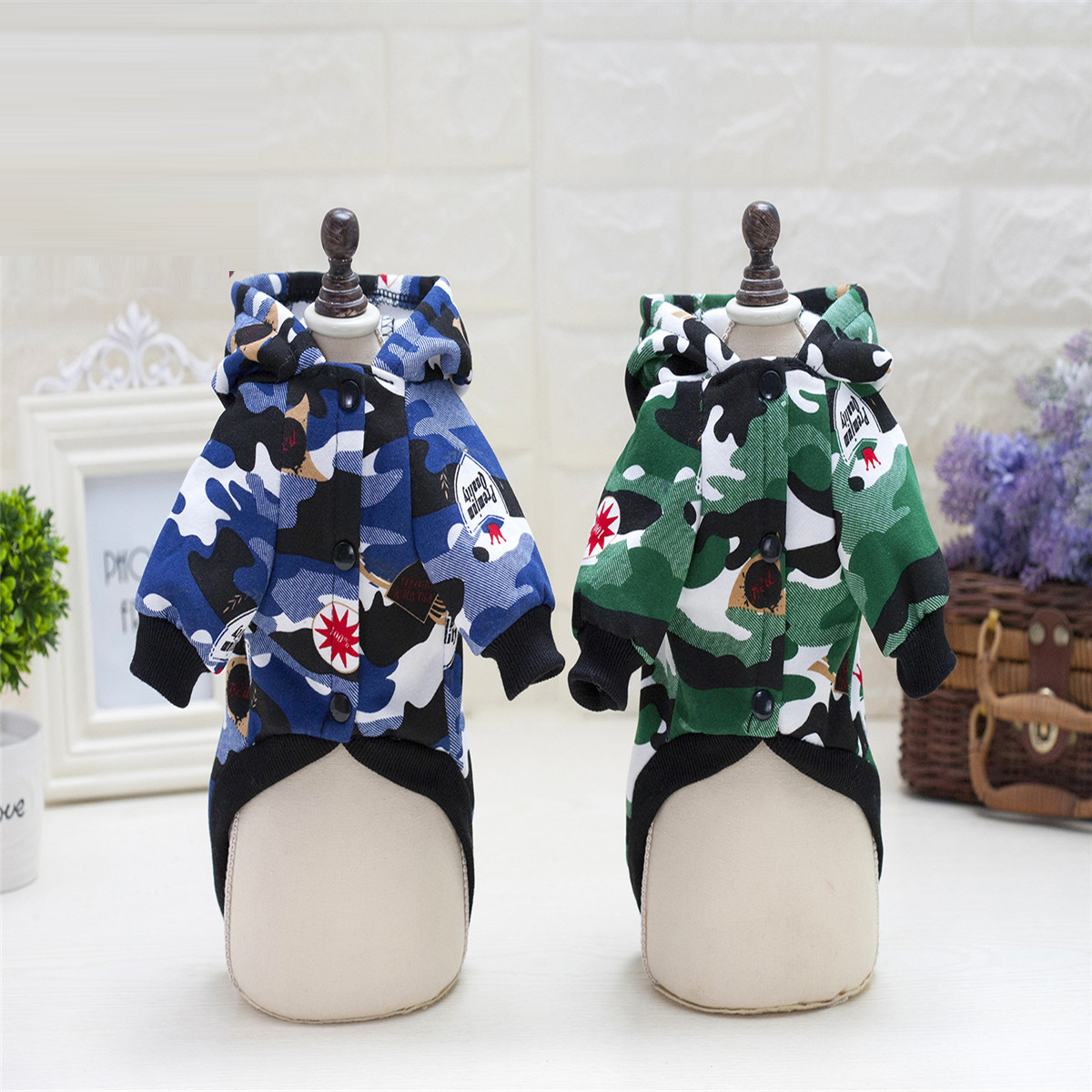 NEW DOG FASHION Supreme Military Dog Hoodie Jumper