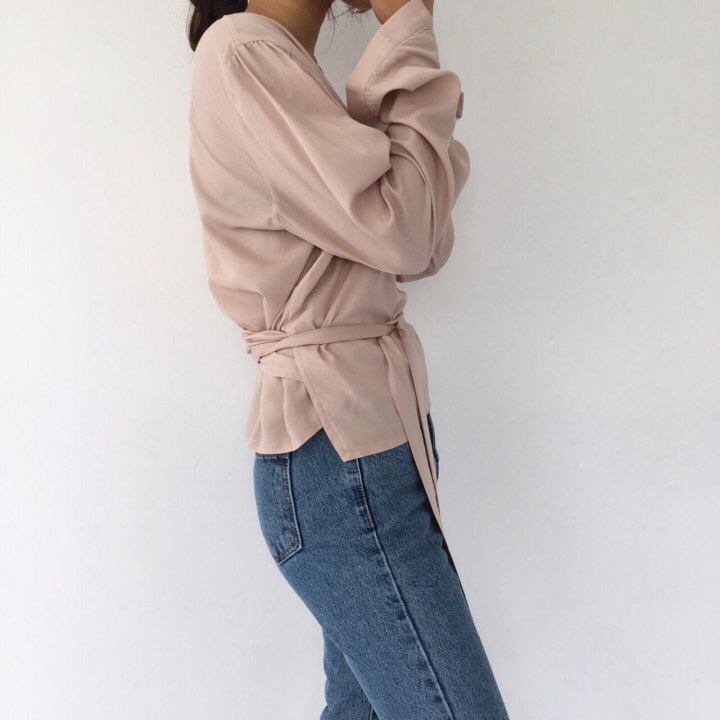 NEW FASHION LADY GIRL Blouse Feminine Wrap Blouse 