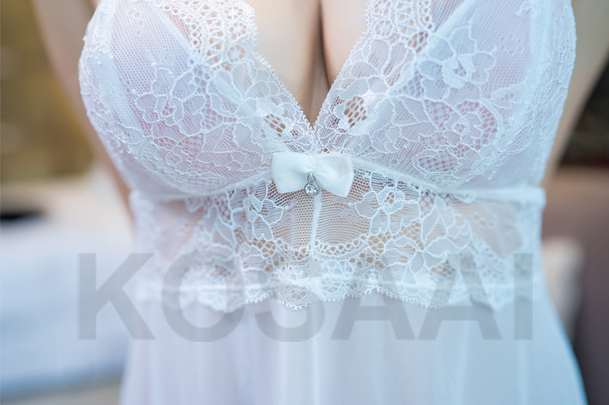 Goodnight Sexy Slip White Pajamas Dress