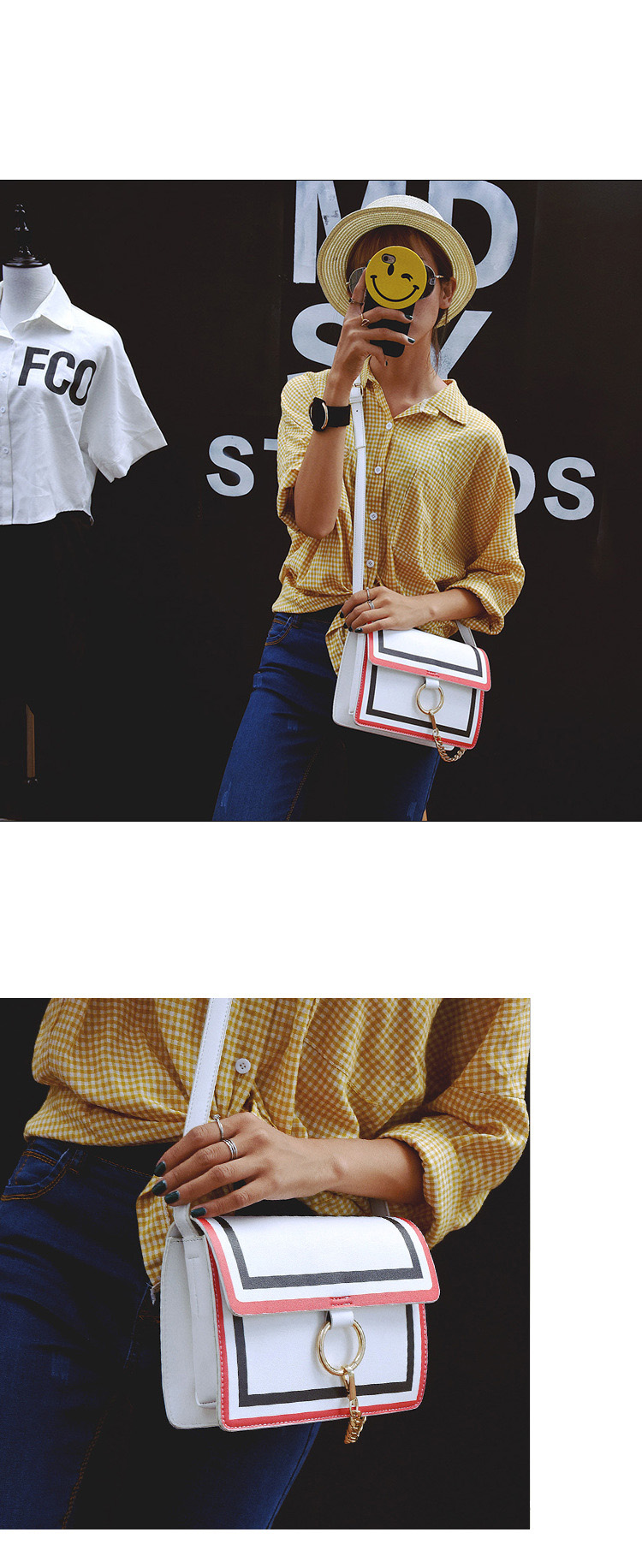 New color mini cross back woman female bag beautif