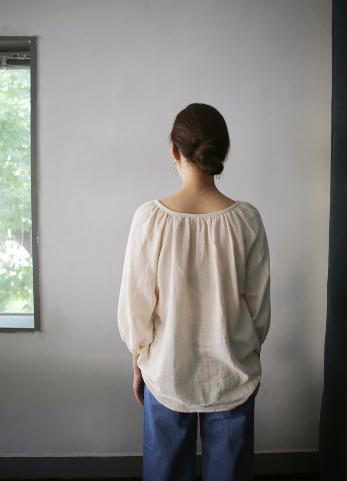 NEW FASHION LADY GIRL Blouse Loose Piece Shirring 