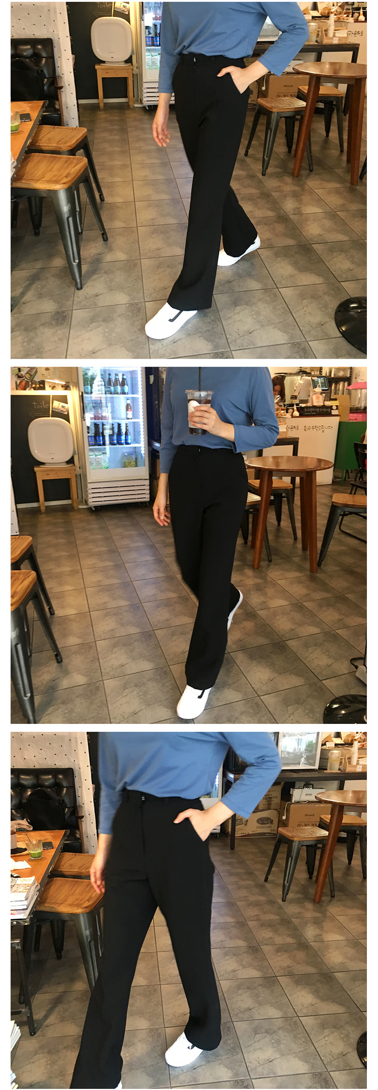 New Women's Pants Slim Boots Cut Crop Fall Slac