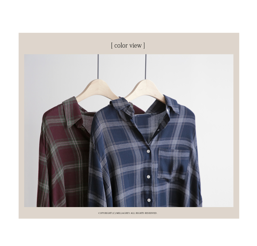 NEW FASHION LADY GIRL Blouse Loose Puffer Check So