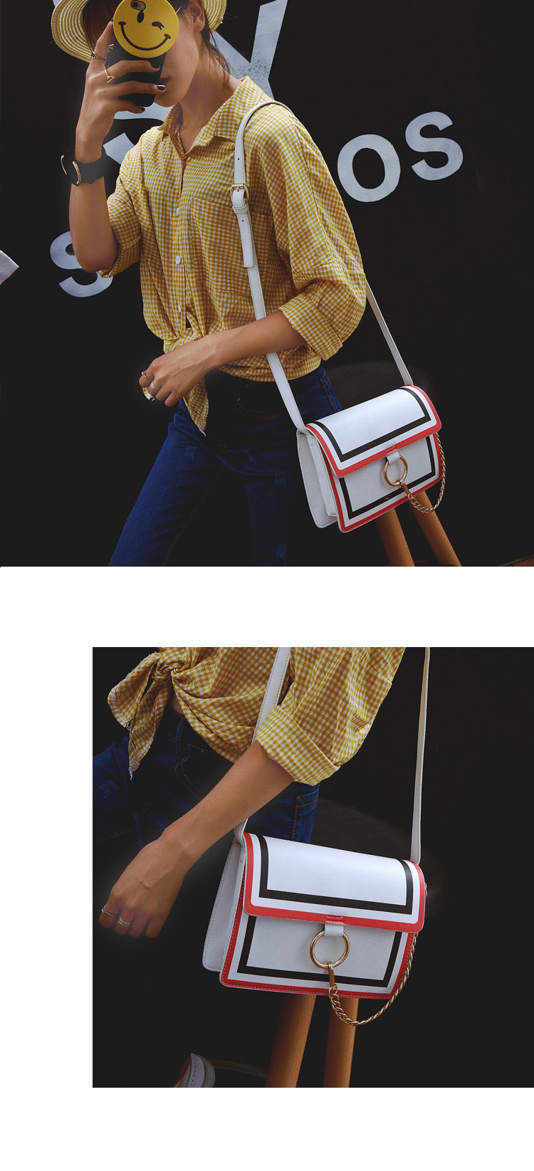 New color mini cross back woman female bag beautif