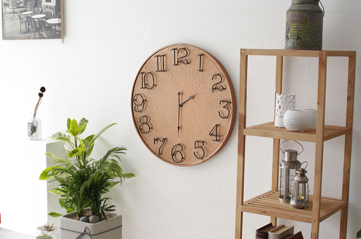 Iron living room clock large wall 60cm housewarmin