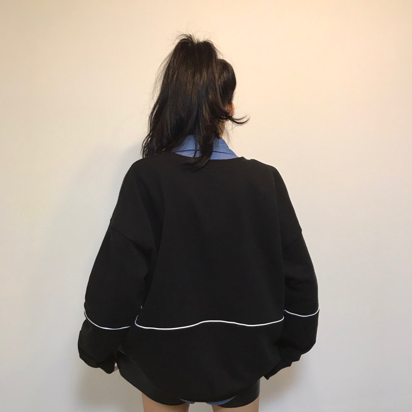 Women Short Pants Leather shorts banding 2color Te