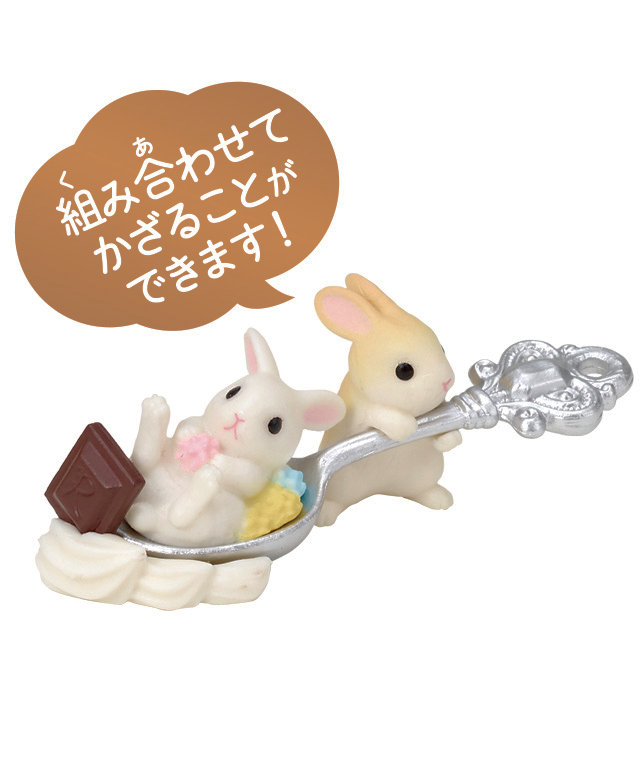 Rabbit and spoon Gacha 6-piece set Figurines Capsu